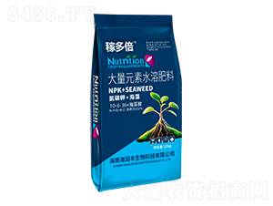 大量元素水溶肥料10-6-36+海藻酸-稼多倍-海潤豐