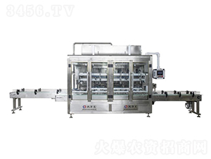 6頭三排側(cè)推式高精度稱重灌裝機-鴻澤天